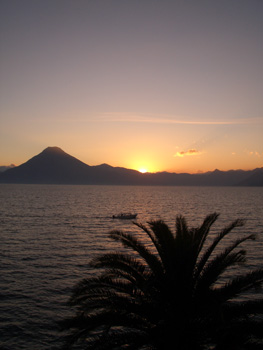 Abendstimmung am Lago Atitlan