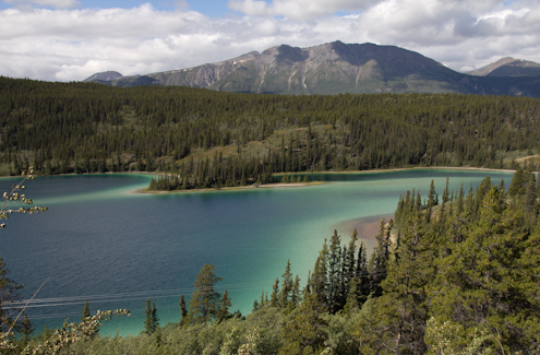 Emerald Lake next to Carcross