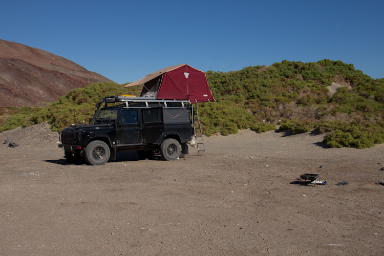 Campsite in the Bahia Gonzaga