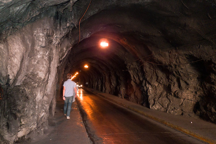 One of the tunnels in Guanajuato