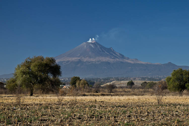 On the way to Cholula - Popocatepetl