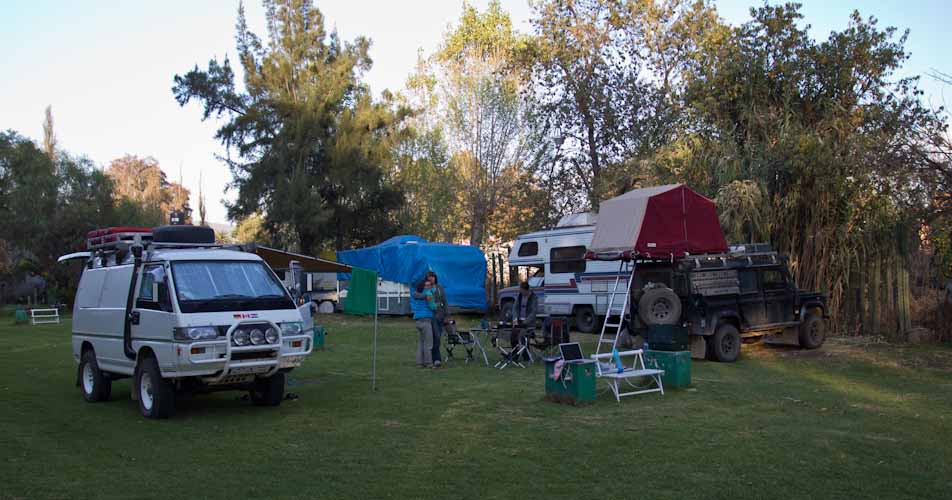 Campsite in Teotihuacan