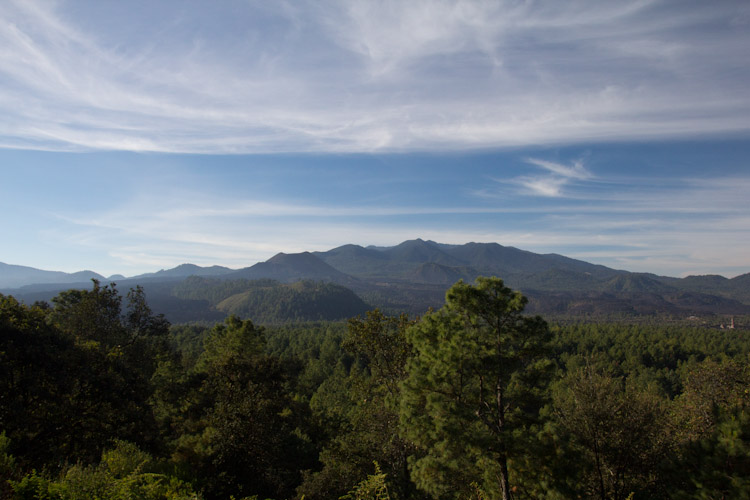 The volcano Paricutin ...