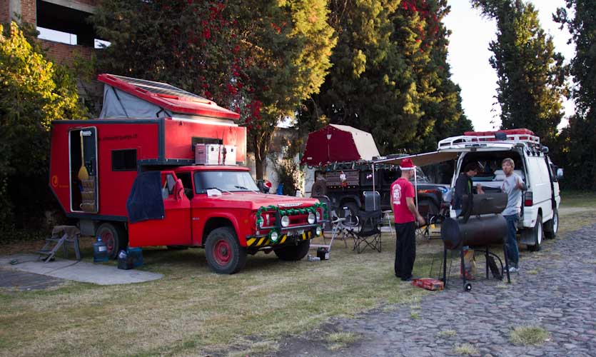 Campsite in Cholula