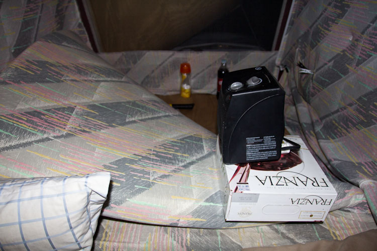 Drying the tent ...