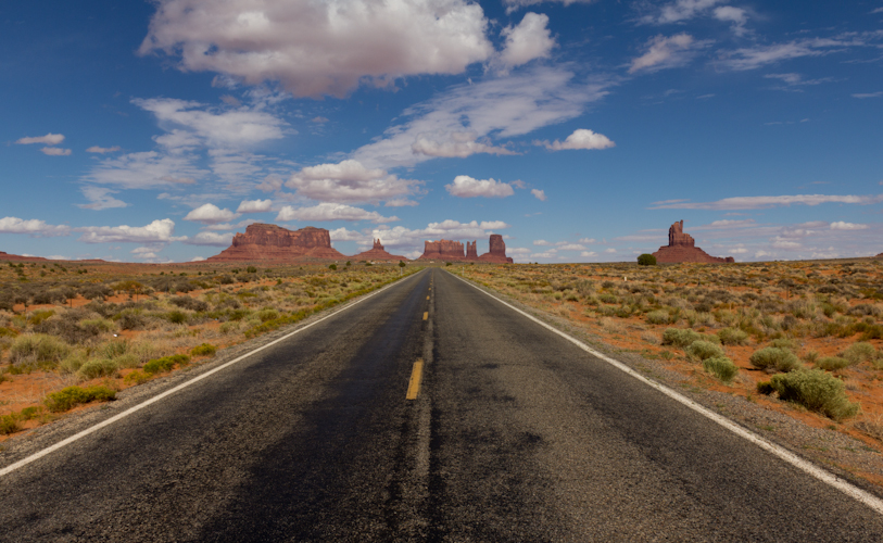 On the way to Monument Valley