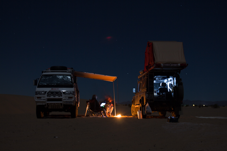 Nighttime in the dunes