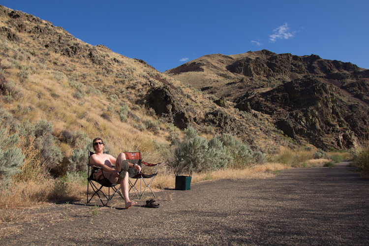 Camping on old Highway 20