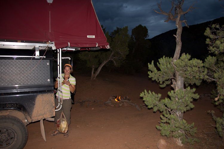 Campsite next to Natural Bridges