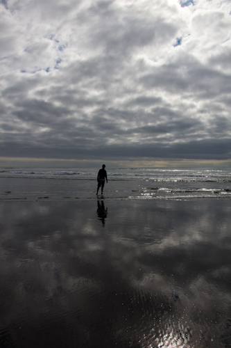 On the beach