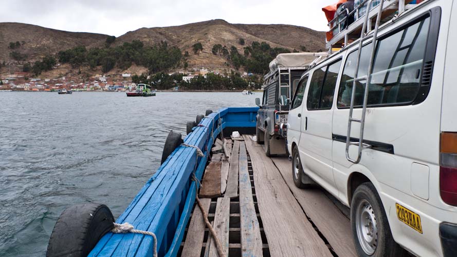 Bolivia: from Copacabana to the mainland during bad weather