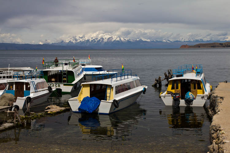 Bolivia: Copacabana - Isla del Sol: harbour view