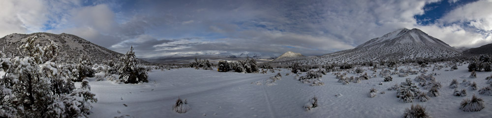 Bolivia: Sajama NP - winter dream Panorama