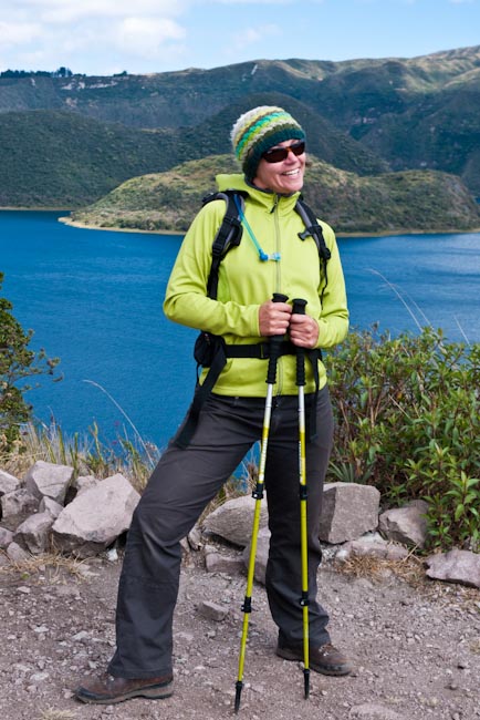 Ecuador: Laguna Cuicocha - nice new jacket