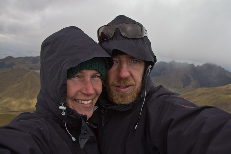 Ecuador: Laguna Mojando - Fuya Fuya: hard work to get up