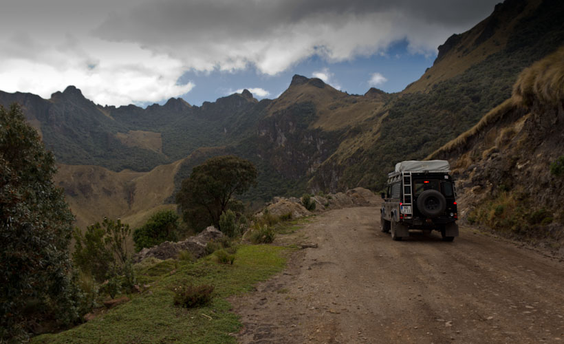 Ecuador: Laguna Mojanda - on the way to ...