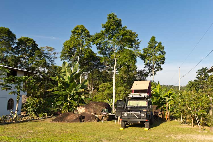 Ecuador: Mishualli - Banana Lodge: Campsite