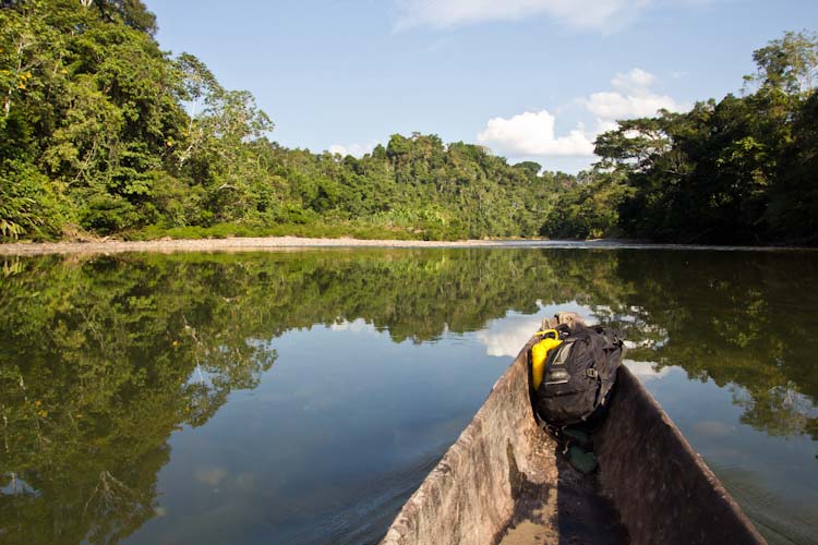 Ecuador: Mishualli - Jatun Sacha: logboat ride