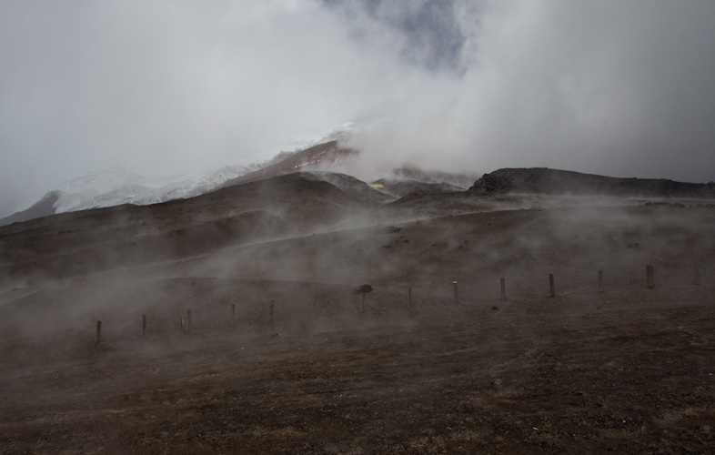 Ecuador: NP Cotopaxi - bad weather