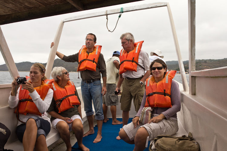 Ecuador: Salango -the crew of the Whale Watching Tour