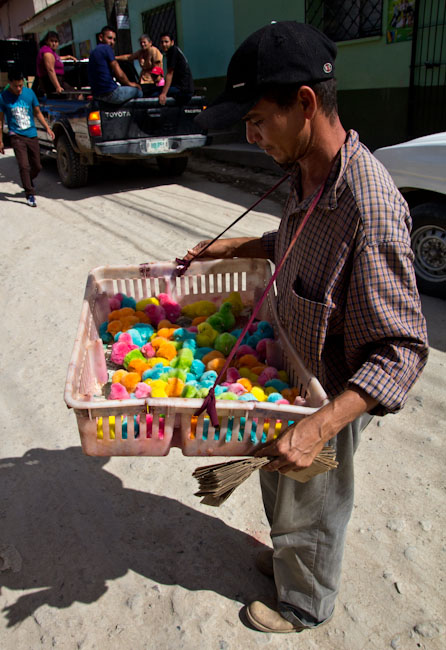 Gracias: Selling coloured chicken ...