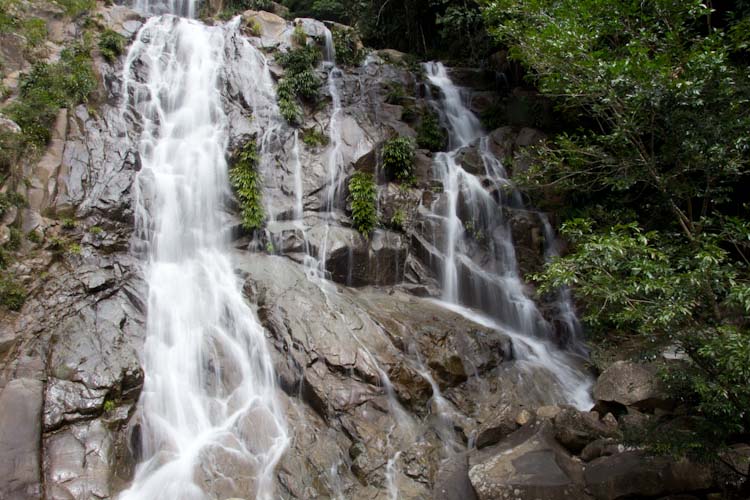 Colombia: nice waterfall close to Rio Claro