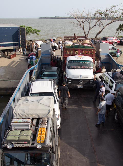 Nicaragua: Ometepe; ferry trip to the island