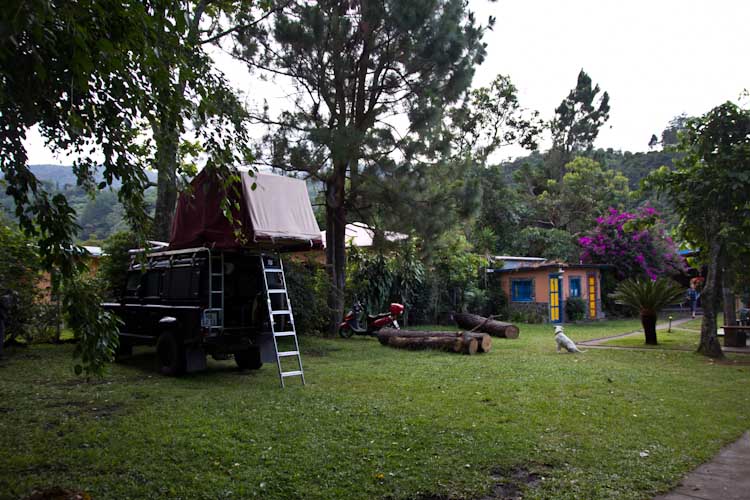 Panama: central Highlands - Bouquete: Campsite