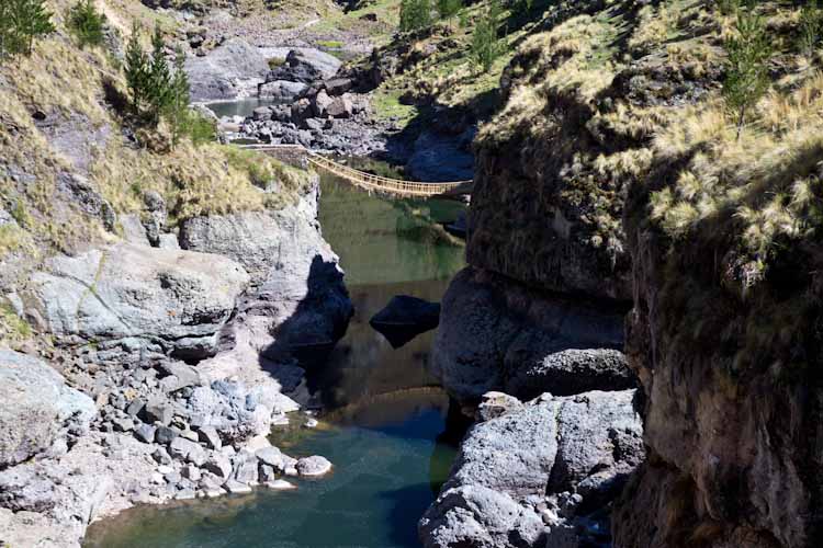 Peru: Livitaca - Inka Bridge