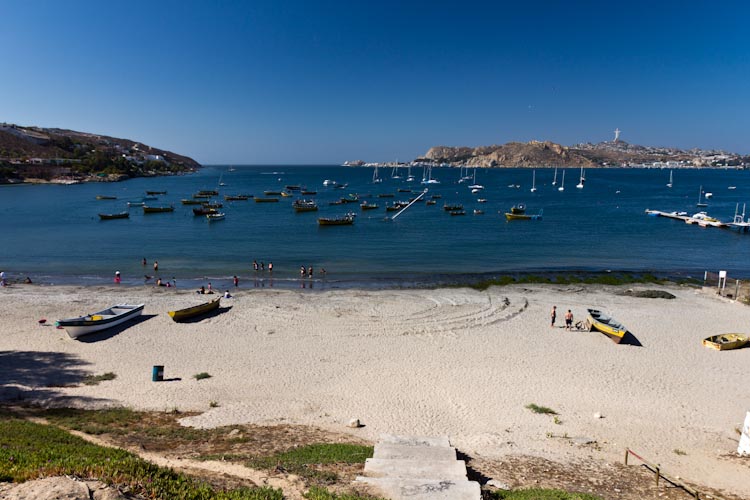 Chile: Coquimbo - Beach close to the Campground