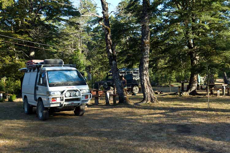 Chile: Lake District - Pucon: Campsite