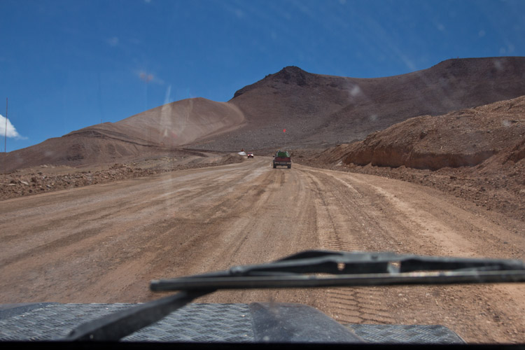 Chile: Mina Maricunga - way through