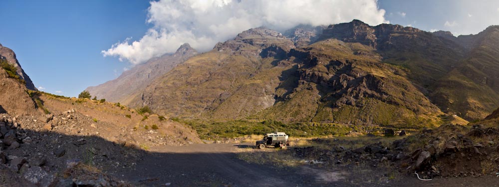 Chile: nice Campspot directly behind the border
