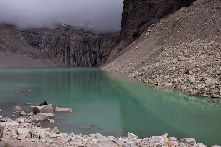 Chile: NP Torres del Paine - Lagoon at Mirador Torres