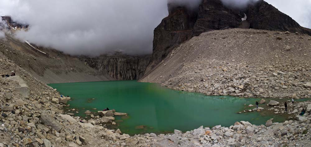 Chile: NP Torres del Paine - Lagoon at Mirador Torres