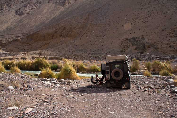 Chile: Valle de Elqui - Campspot near the river