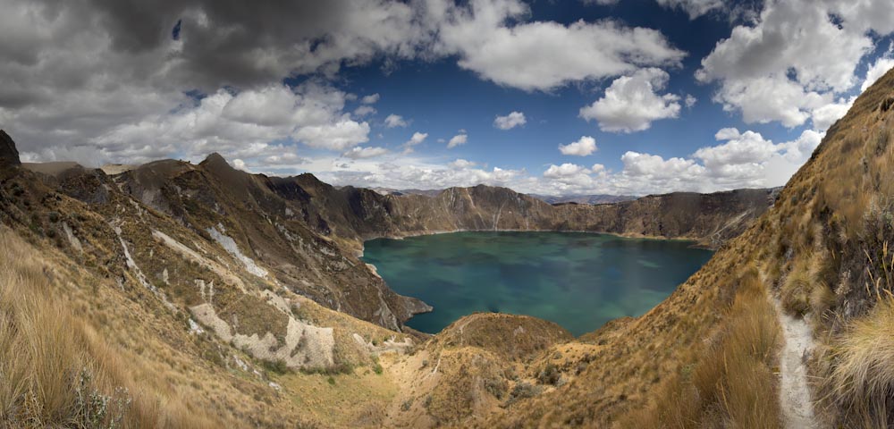 Quilatoa Krater See / Quilatoa Crater Lake
